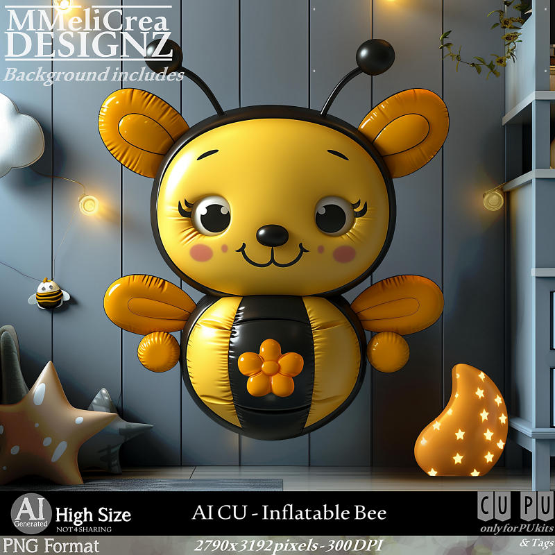 (image for) AI - CU Inflatable Bee (CU4PU/PNG)
